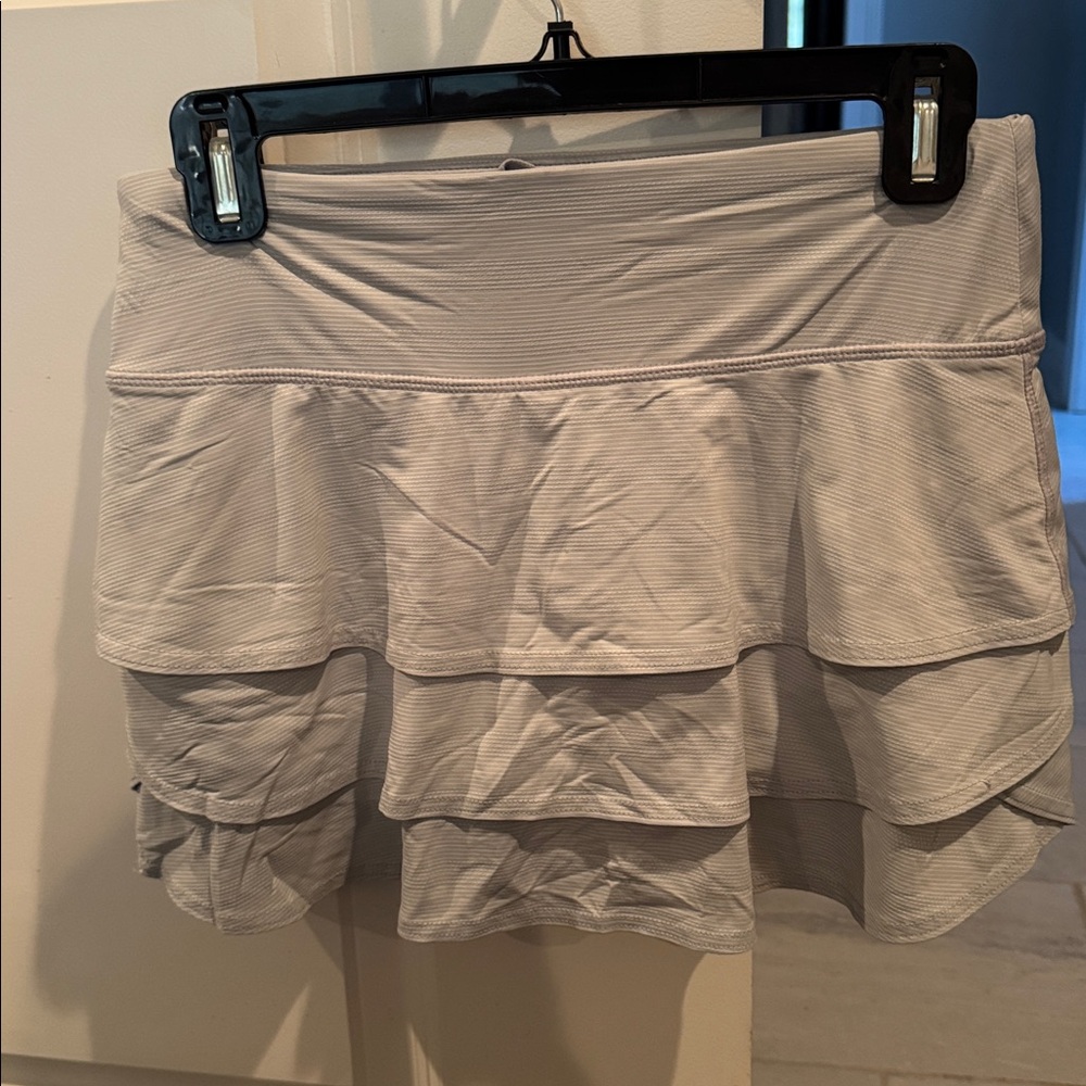 Light Gray Tiered Skirt
